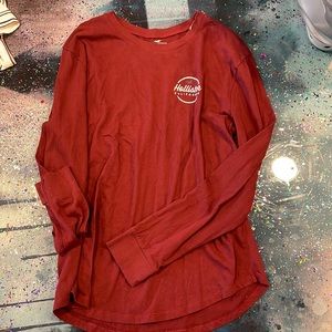 Maroon Hollister long sleeve